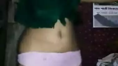 Beautiful Thin Desi With Perky Tits Records Herself Strip 