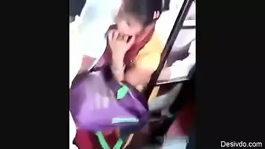 Tamil Bus Booms Press Vidios - Desi Girl Boobs Pressed Hard In Public Transport And She Is Enjo indian sex  video
