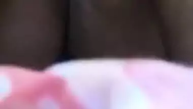 Amateur Indian chick masturbates XXX pussy soaping it and rubbing nipples
