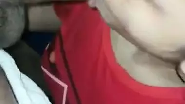 Horny milf gives a desi blowjob to the man