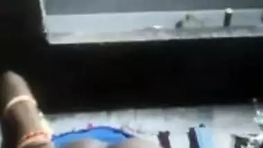 Village wife showing her black ass