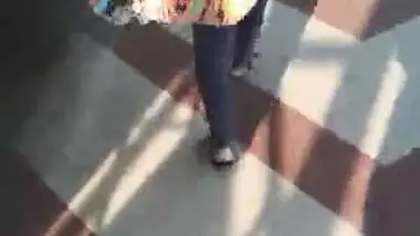 Big Indian aunty ass walking